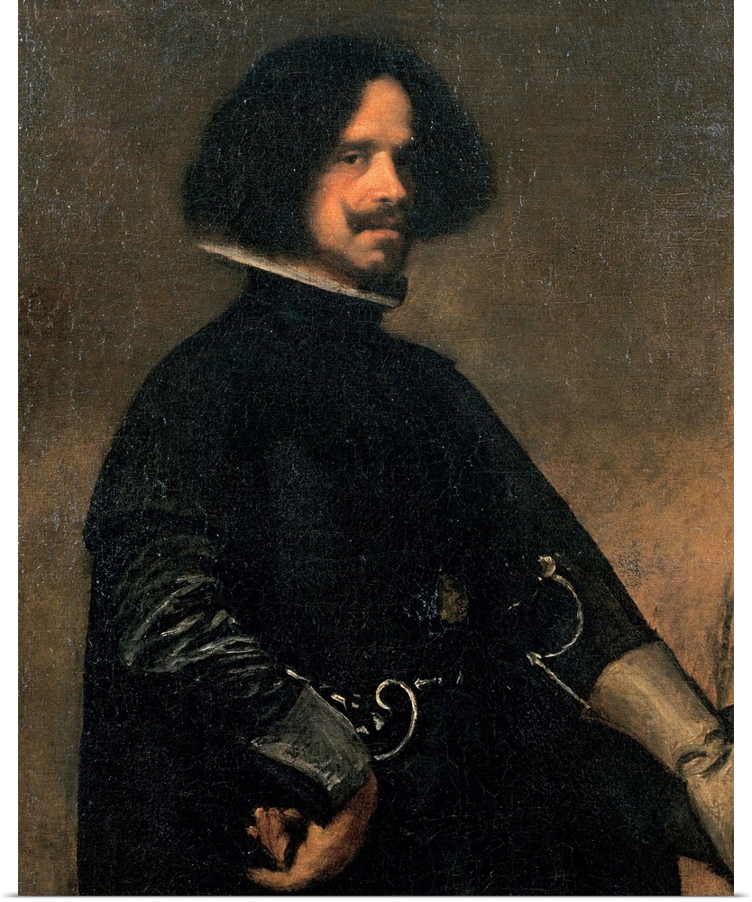 Vel zquez Diego Rodr guez de Silva y, Self-Portrait, 1631, 17th Century, oil on canvas, Italy, Tuscany, Florence, Uffizi G...