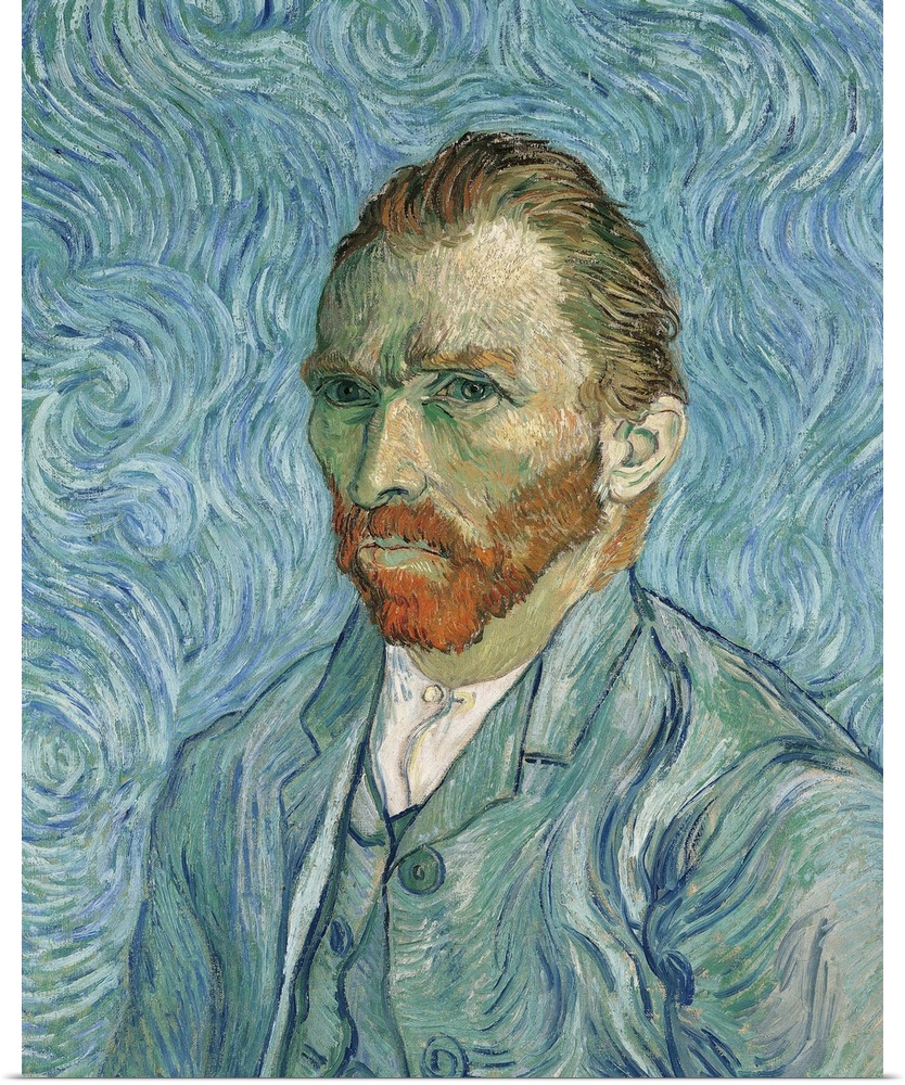 Self portrait, by Vincent Van Gogh, 1889, 19th Century, oil on canvas, cm 65 x 54 - France, Ile de France, Paris, Muse dOr...