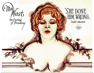 She Done Him Wrong - Vintage Movie Poster