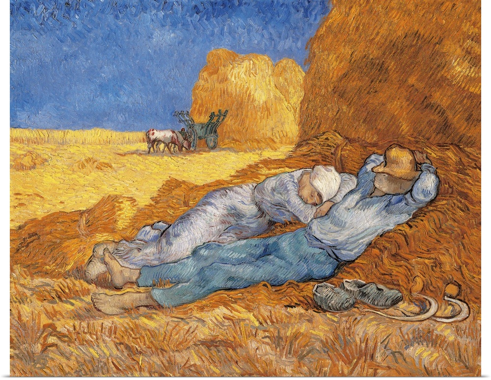 The Siesta, by Vincent Van Gogh, 1889 - 1890 about, 19th Century, oil on canvas, cm 73 x 91 - France, Ile de France, Paris...
