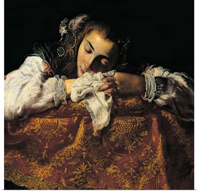 Sleeping Girl, By Domenico Fetti, 16Th C. Fine Arts Museum, Budapest, Hungary