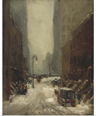 Snow in New York, by Robert Henri, 1902, American painting