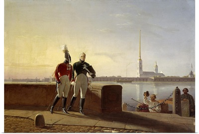 Soldier at the Chateau De Peterhof, St, Petersburg, 19th c, Russian School