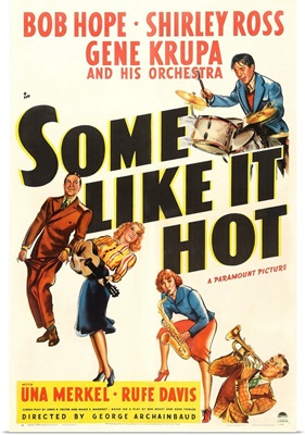 Some Like It Hot - Vintage Movie Poster