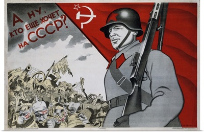 Soviet Propaganda Poster of Spanish Civil War, 1938