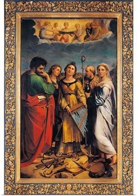 St. Cecilia With Sts. Paul, John The Evangelist, Augustine and Magdalene