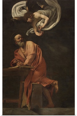 St. Matthew and the Angel, by Caravaggio, 1602. San Luigi dei Francesi Church, Rome
