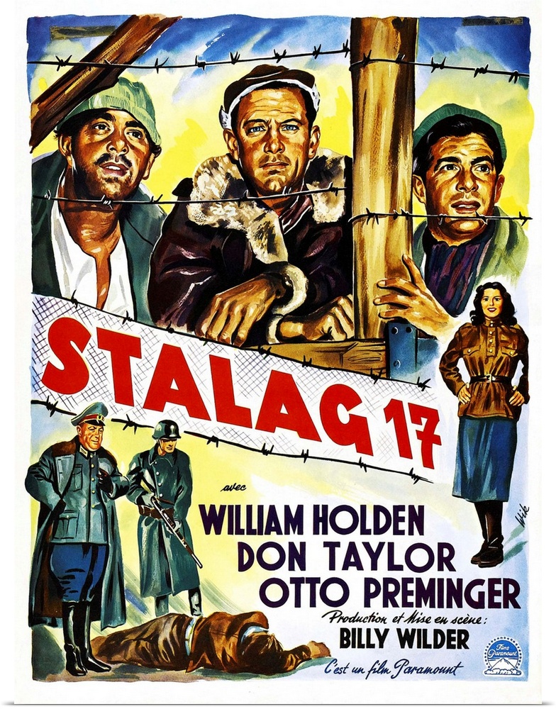 Stalag 17, (Belgian Poster Art), 1953.