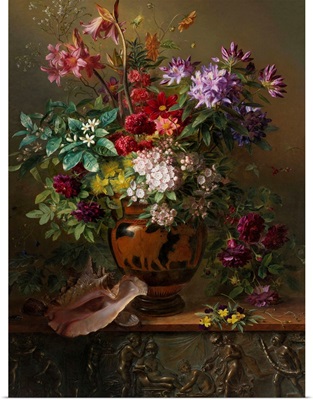 Still Life with Flowers in a Greek Vase: Allegory of Spring, by Georgius Jacobus van Os