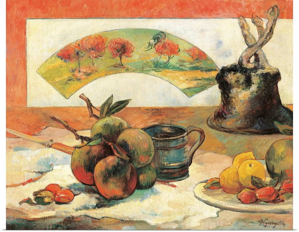 Still Life with Fruits c.1889, by Paul Gauguin, 19th Century, originally oil on canvas.