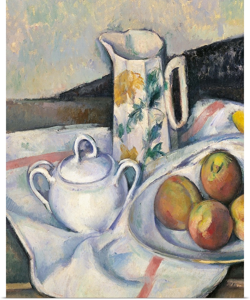 Still Life with Peaches and Pears, by Paul Czanne, 1890 - 1894, 19th Century, oil on canvas, cm 61 x 90 - Russia, Moscow, ...