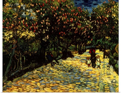 Street with Chestnuts Blossoming, by Vincent Van Gogh, 1889. Private Collection, Rome
