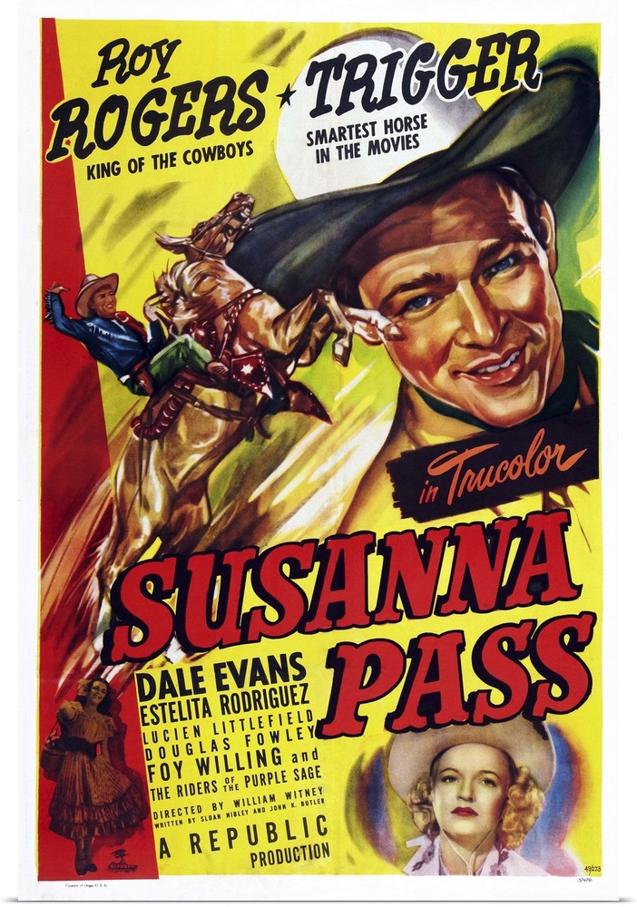 Susanna Pass, Roy Rogers, Trigger The Horse, 1949