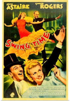 Swing Time - Vintage Movie Poster