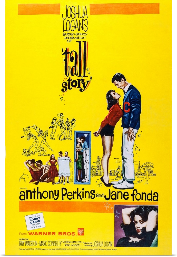Retro poster artwork for the film Tall Story.