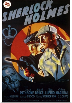 The Adventures of Sherlock Holmes - Vintage Movie Poster