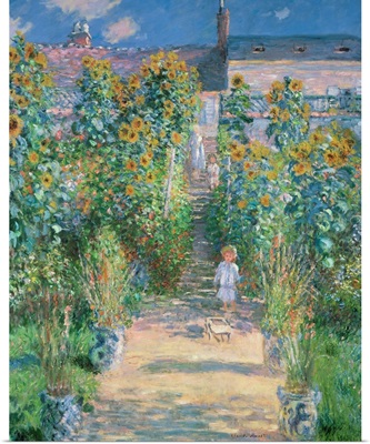 The Artist's Garden at Vetheuil, by Claude Monet, 1880