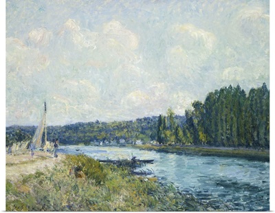 The Banks of the Oise, by Alfred Sisley, 1877-78