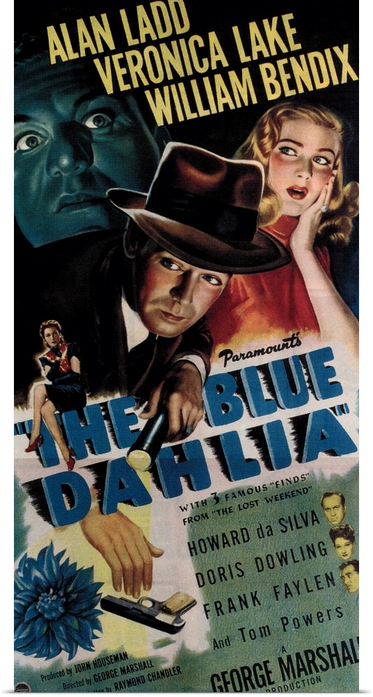 THE BLUE DAHLIA, Alan Ladd, Veronica Lake, 1946