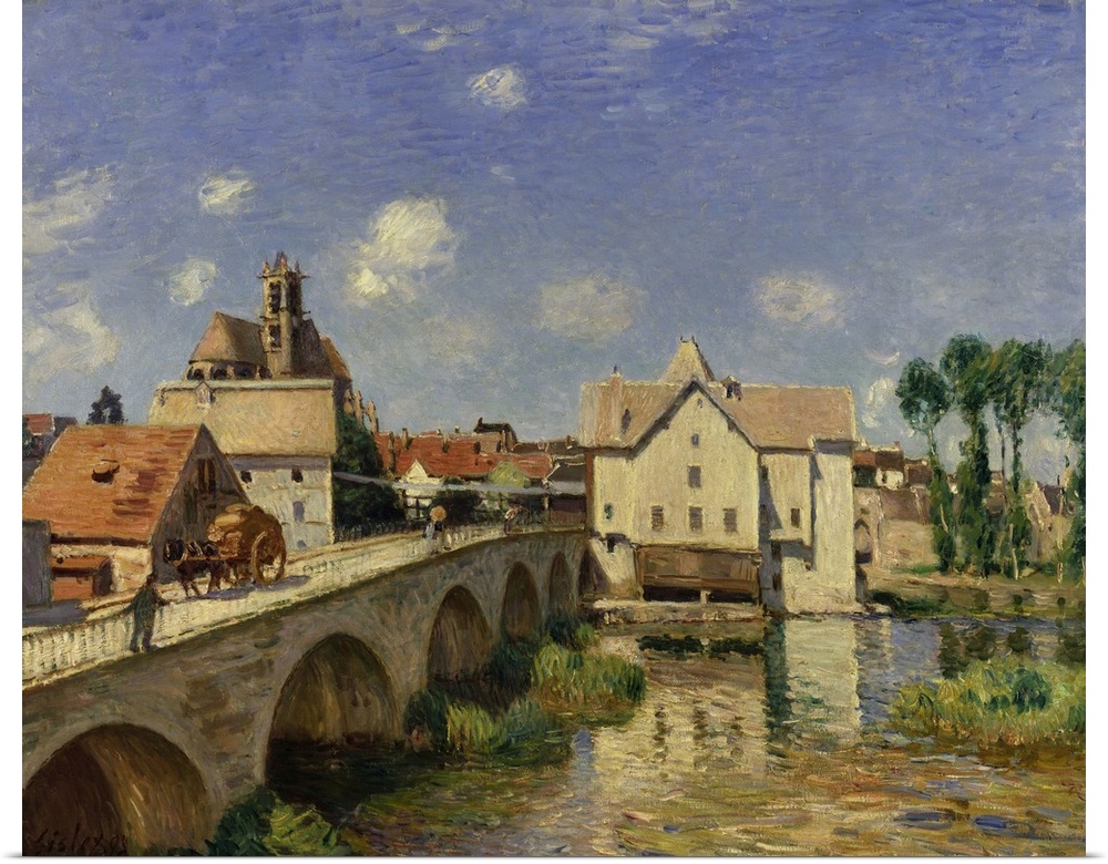 Alfred Sisley, French School. The Bridge at Moret, 1893. Oil on canvas, 0.73 x 0.92 m. Paris, musee d'Orsay. c646, Sisley ...
