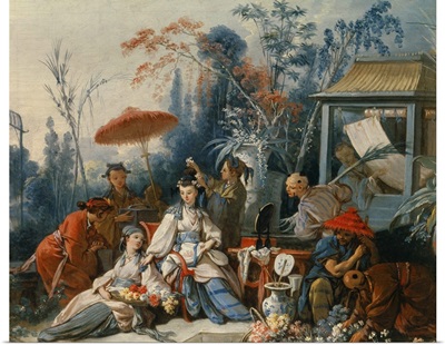 The Chinese Garden, Circa 1742, By Francois Boucher, French, oil on canvas