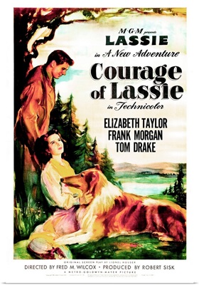 The Courage of Lassie - Vintage Movie Poster