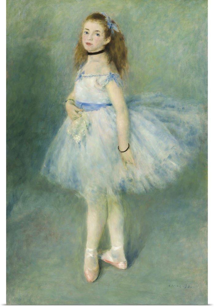 The Dancer, by Auguste Renoir, 1874, French impressionist painting, oil on canvas. Renoir received some good reviews of th...
