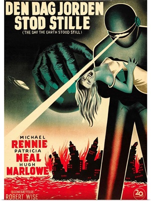 The Day The Earth Stood Still, Danish Poster, 1951