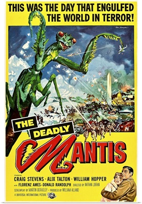 The Deadly Mantis - Vintage Movie Poster