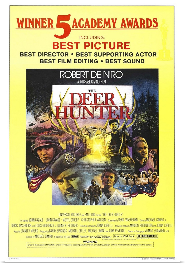 The Deer Hunter - Vintage Movie Poster