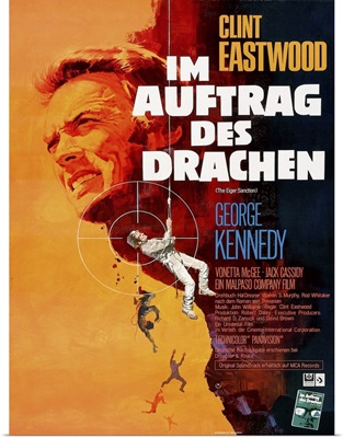 The Eiger Sanction, German Poster Art, 1975