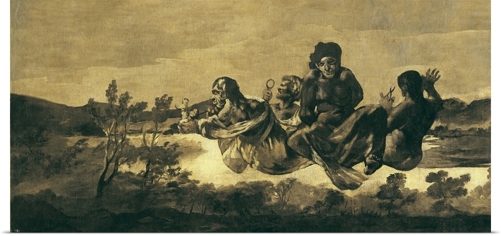 GOYA Y LUCIENTES, Francisco de (1746-1828). Atropos (The Fates). 1819 - 1823. Mural painting mounted on canvas. This paint...