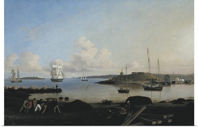 The Fort and Ten Pound Island. 1847. Fitz Hugh Lane