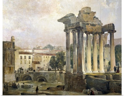 The Forum by Ippolito Caffi
