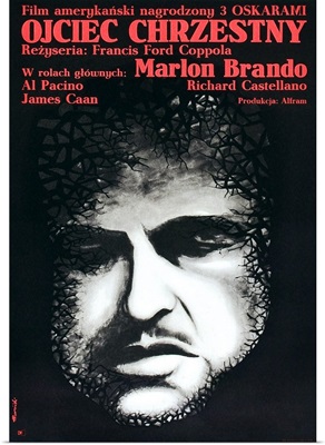 The Godfather, Marlon Brando, Polish Poster Art, 1972