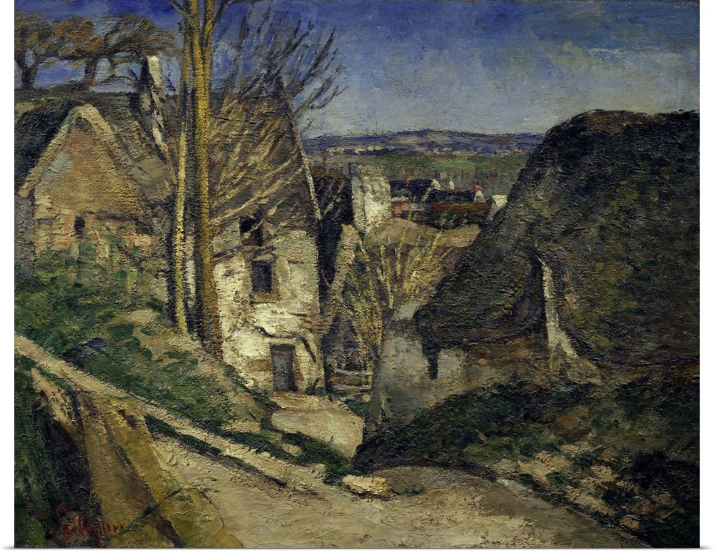 3717, Paul Cezanne, French School. The Hanged Man's House, Auvers-sur-Oise. 1873. Oil on canvas, 0.55 x 0.66 m. Paris, mus...