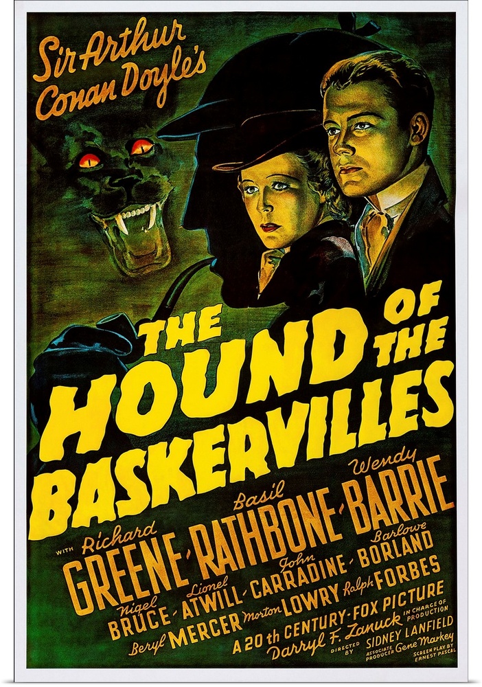 The Hound Of The Baskervilles, US Poster Art, From Left: Wendy Barrie, Richard Greene, 1939