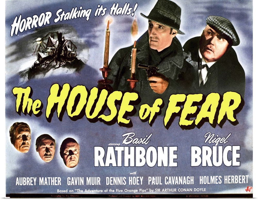 The House of Fear - Vintage Movie Poster