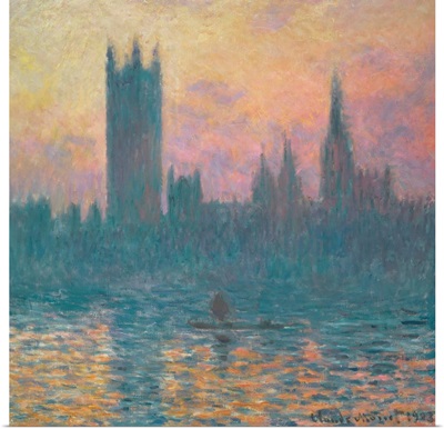 The Houses of Parliament, Sunset, by Claude Monet, 1903