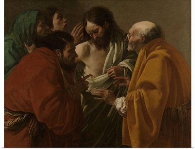 The Incredulity of Thomas, by Hendrick ter Brugghen, 1522, Dutch painting