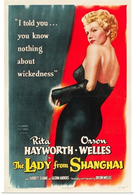 The Lady from Shanghai - Vintage Movie Poster