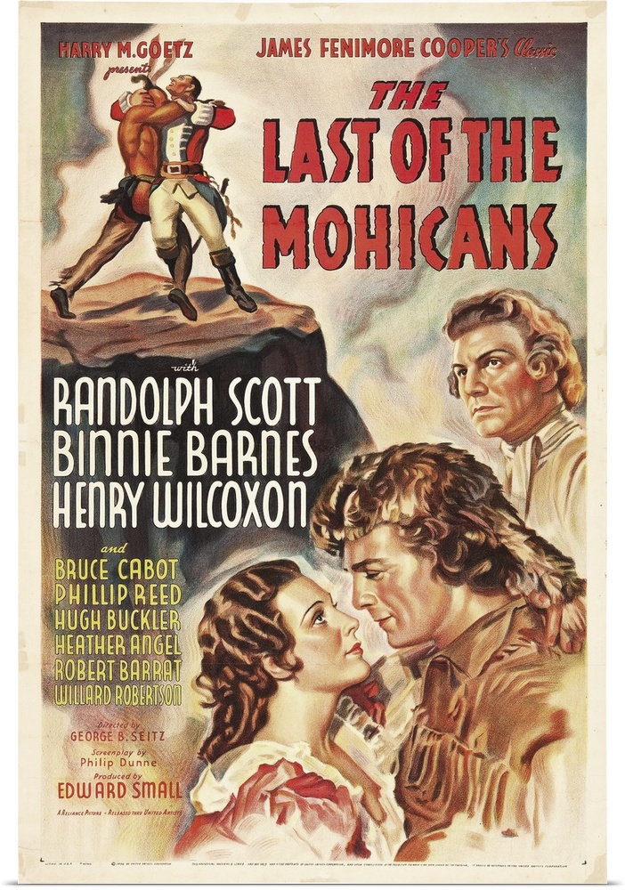 The Last of the Mohicans - Vintage Movie Poster