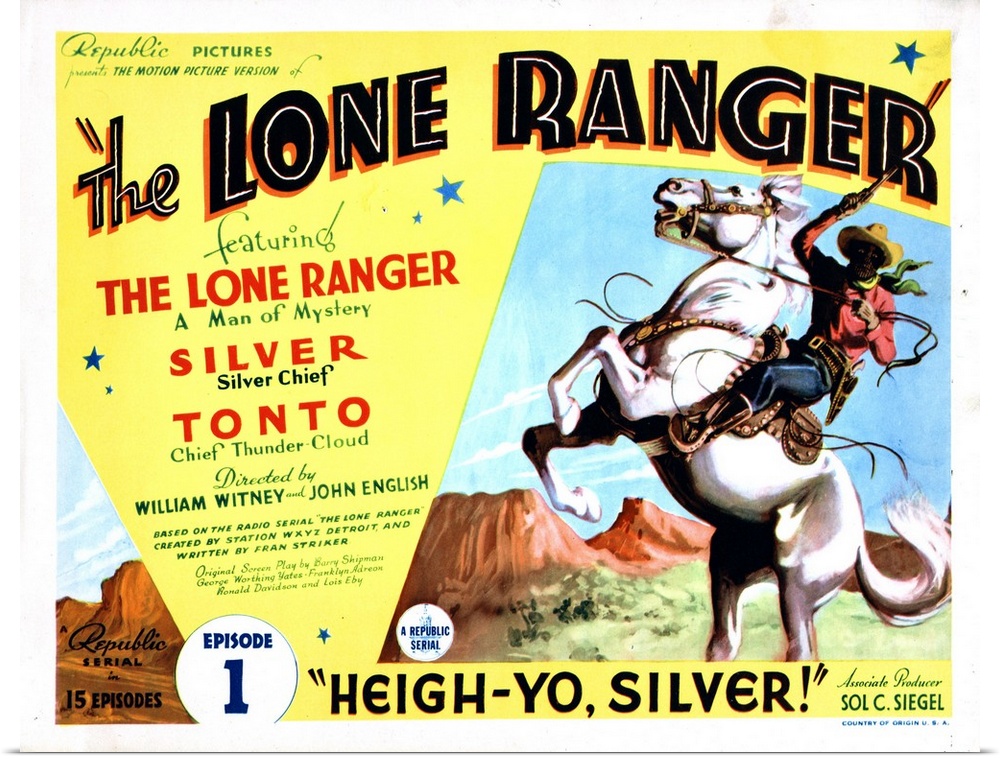 The Lone Ranger, Lee Powell, 1938.