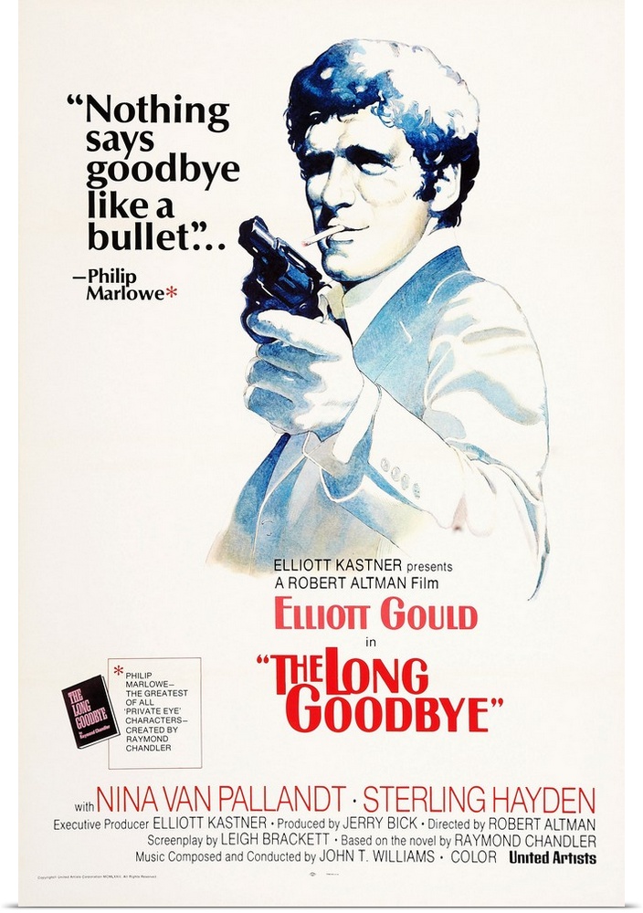 Retro poster artwork for the film The Long Goodbye.