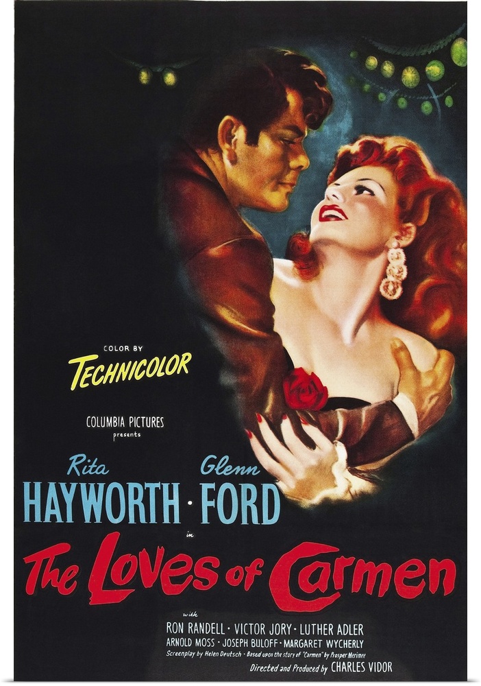 The Loves Of Carmen - Vintage Movie Poster