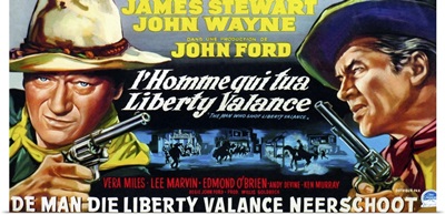 The Man Who Shot Liberty Valance, Belgian Poster Art, 1962