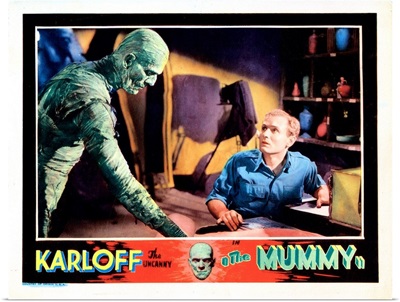 The Mummy, US Lobbycard, 1951 Re-Release Lobbycard, 1932