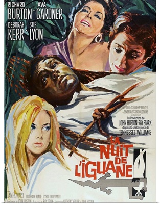 The Night Of The Iguana, French Poster Art, 1964