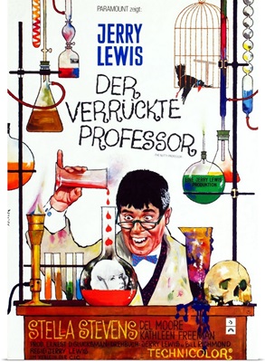 The Nutty Professor, German Poster Art, 1963