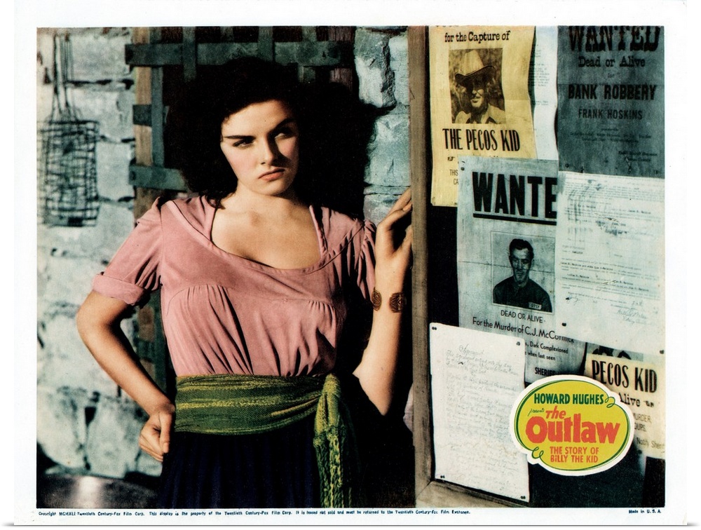 The Outlaw, US Lobbycard, Jane Russell, 1943.
